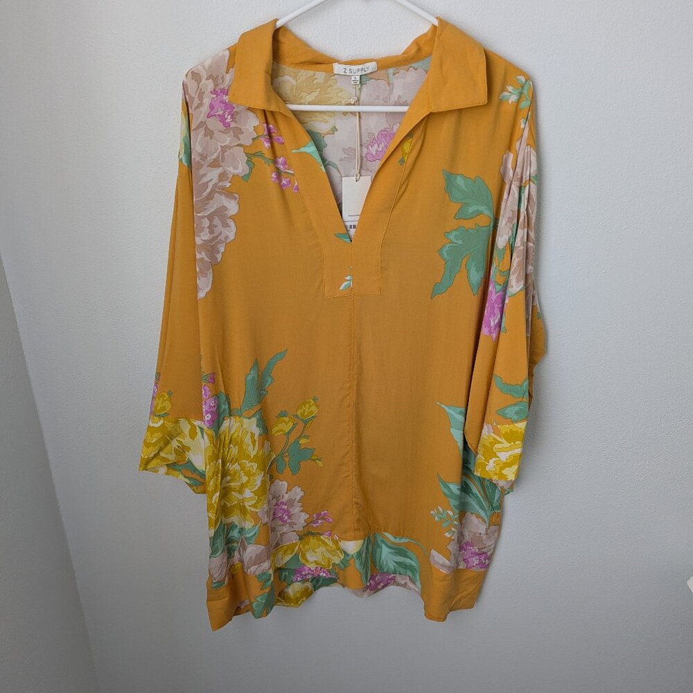 NWT Z Supply Island Passage Swimsuit Cover Up, Large